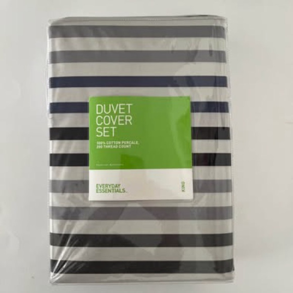 Brand New 100% Cotton King Size Duvet Cover Set